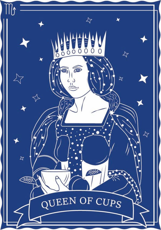 The Queen of cups in the Tarot - MOGI