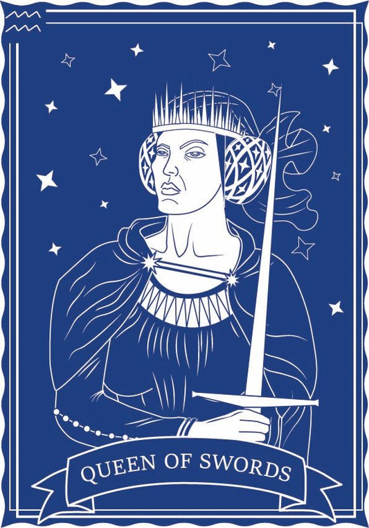 The Queen of Swords in tarot - MOGI