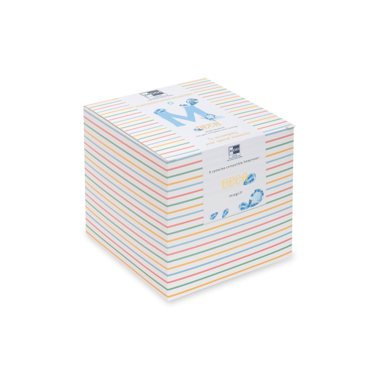 Dec Box 8 coffee capsules pack – Nespresso compatible decaffeinated espresso blend by MOGI.