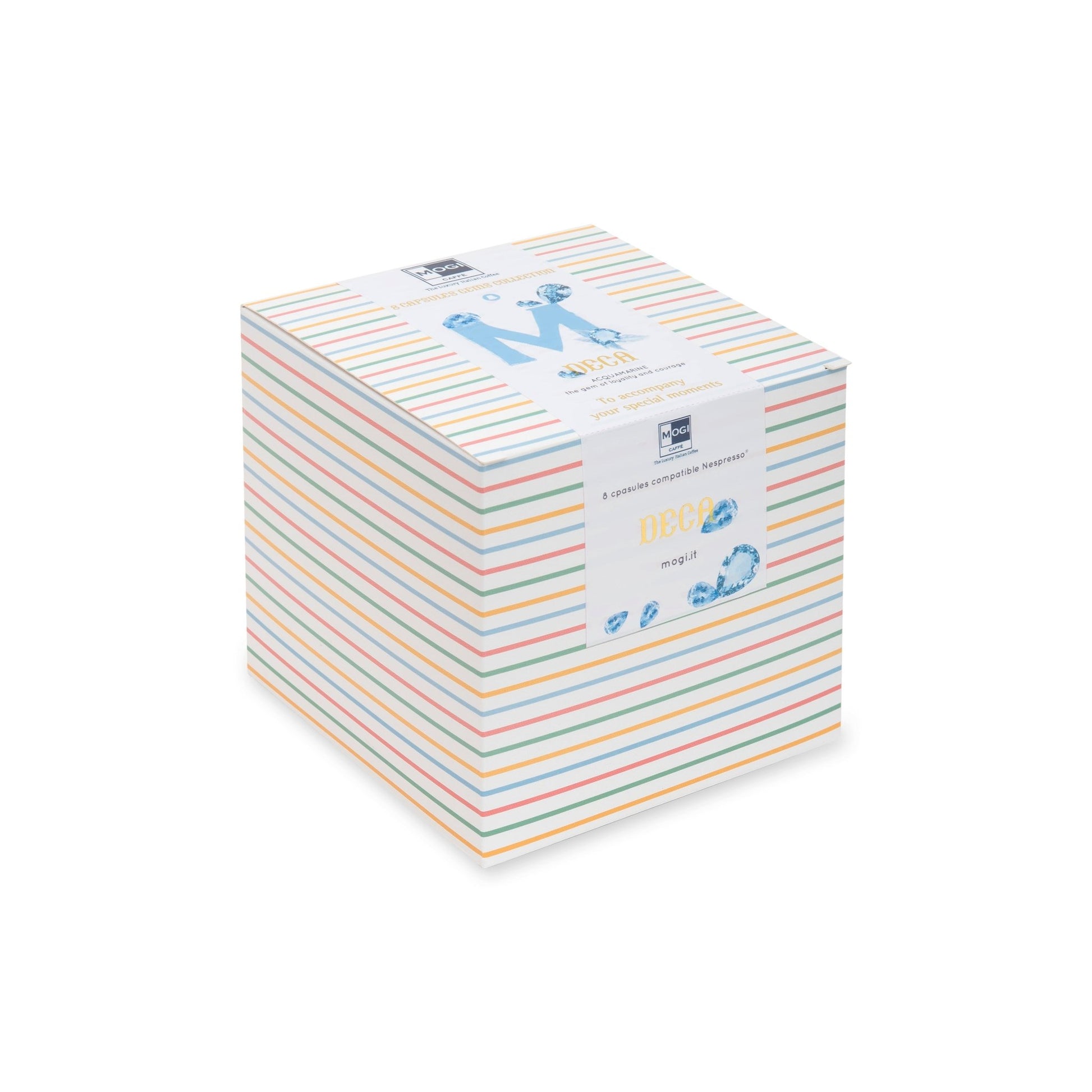 Dec Box 8 coffee capsules pack – Nespresso compatible decaffeinated espresso blend by MOGI.