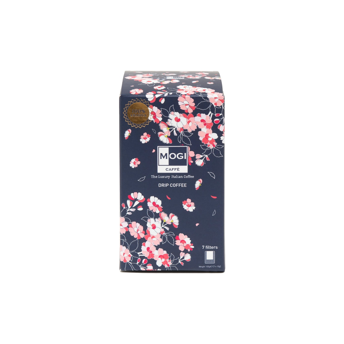 MOGI Drip Coffee Box 7 drip coffee filters pack – Quintessenza 100% Arabica coffee for easy filter brewing.