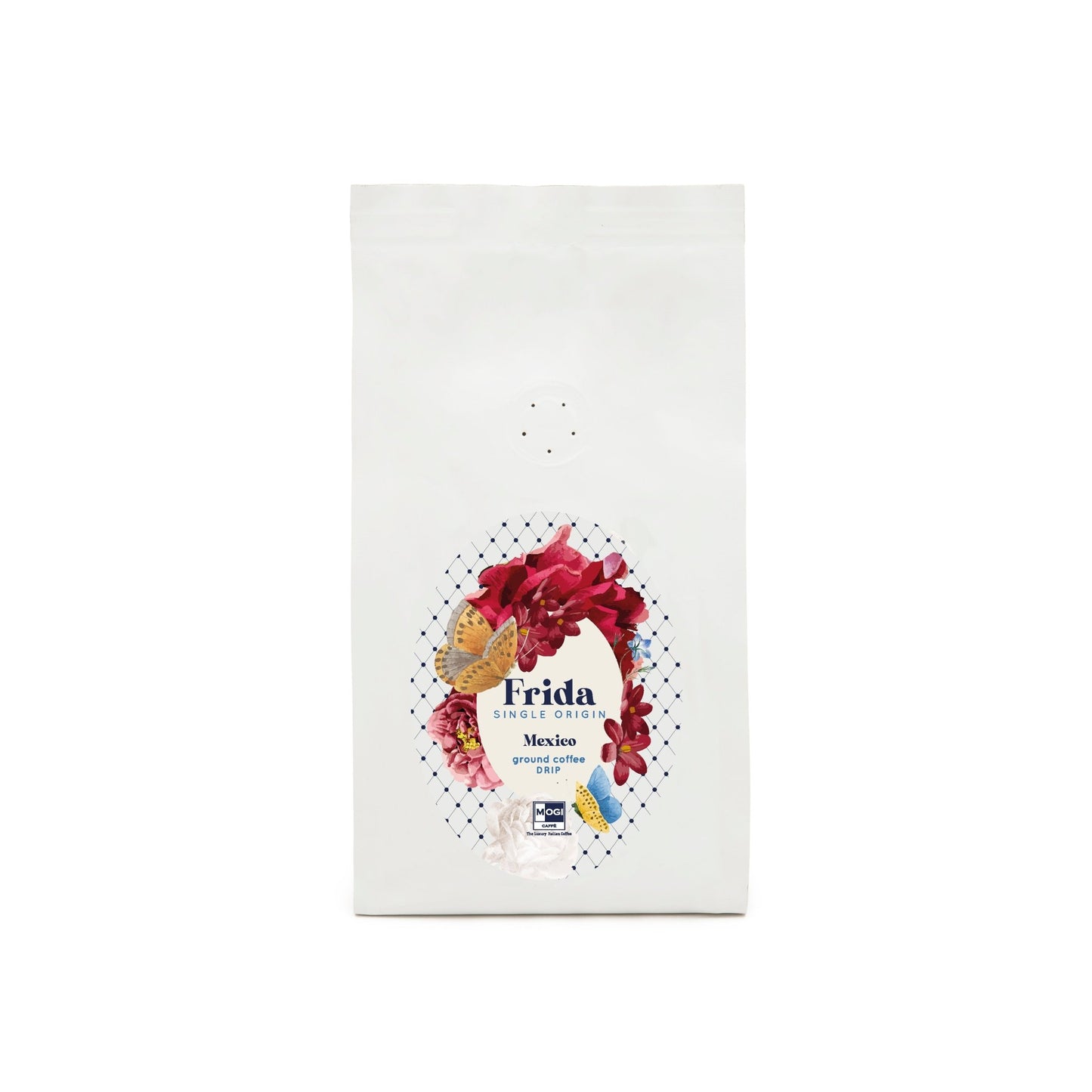 Frida Drip ground coffee pack – single-origin 100% Arabica drip coffee by MOGI.
