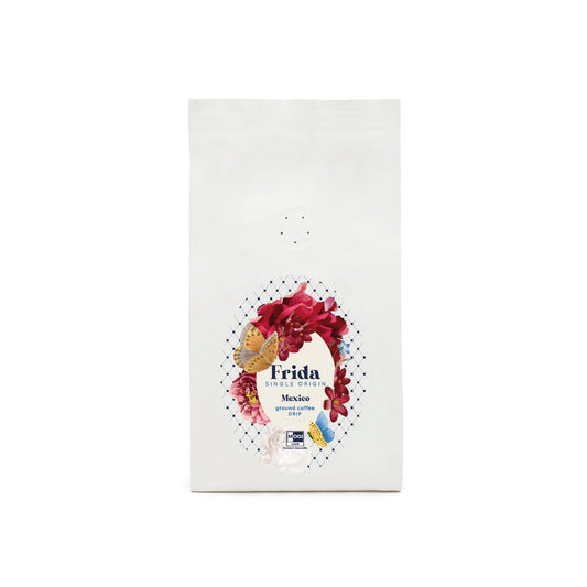 Frida Drip ground coffee pack – single-origin 100% Arabica drip coffee by MOGI.