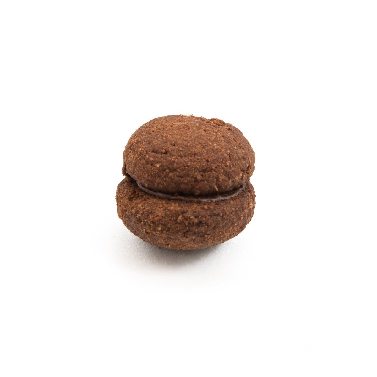 Close-up of Little Saturn Chocolate Cookies – gourmet Italian cookies texture and detail.