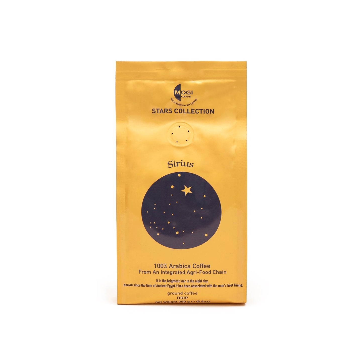 Sirius Drip ground coffee pack – 100% Arabica drip coffee by MOGI.